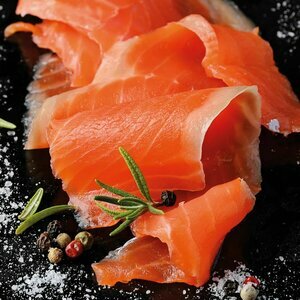 Scottish Smoked and sliced Salmon of Queen Elizabeth II