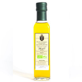 Organic white truffle flavored olive oil