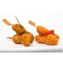 Breaded chicken skewer