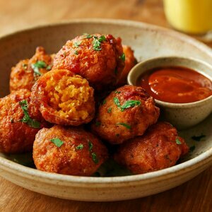 Gluten Free Sweet Potato Accras Vegan